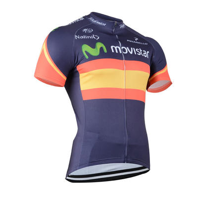 Movistar Short Sleeve Cycling Jersey And Short Bib Pants-cycling Clot